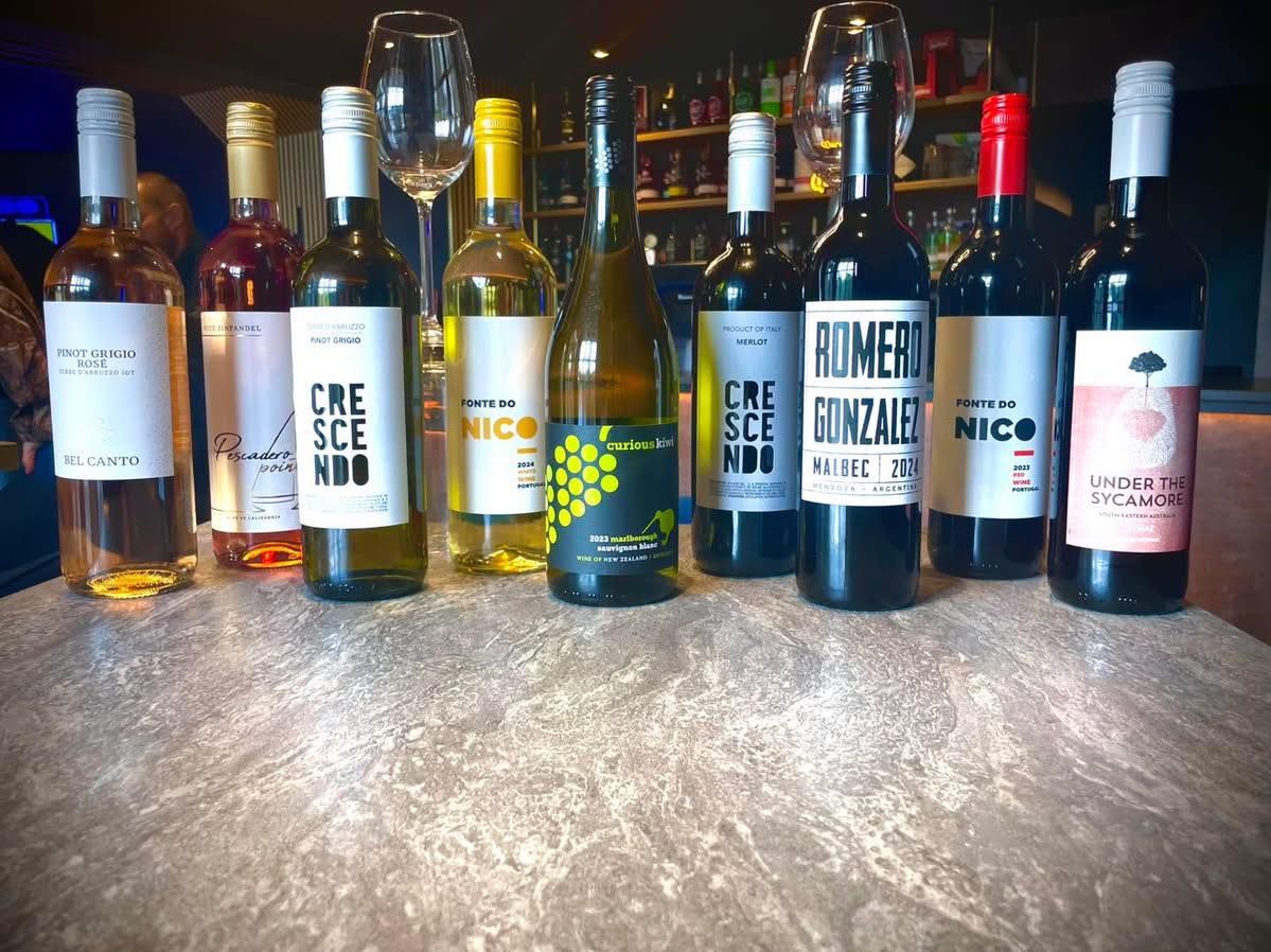 The Queen's Head Kingsnorth wine selection